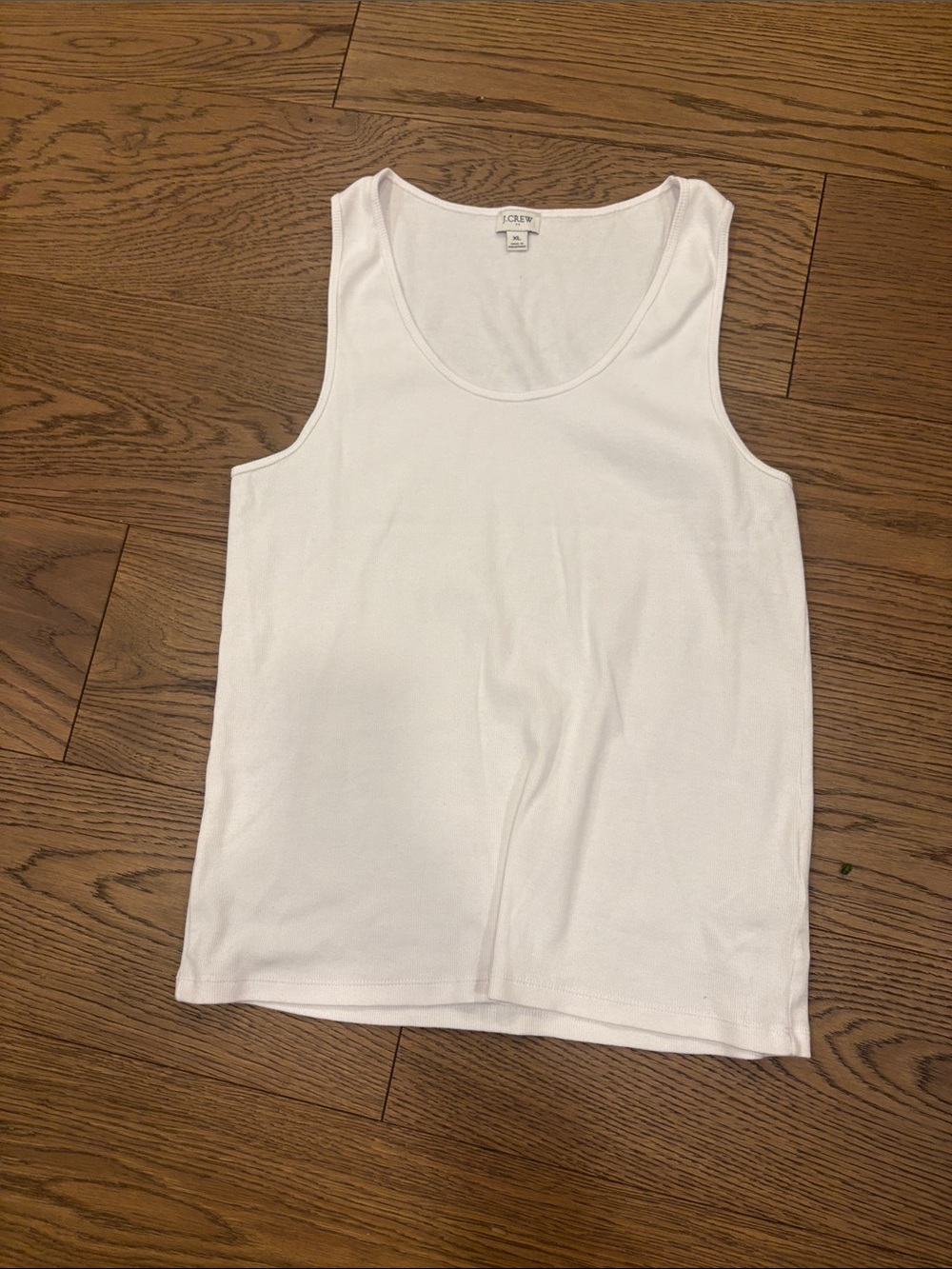 J. Crew White Scoop Neck Tank